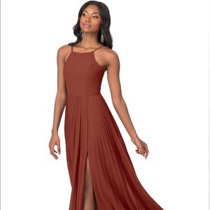 Azazie Terracotta Bridesmaid Dress *LIKE NEW*